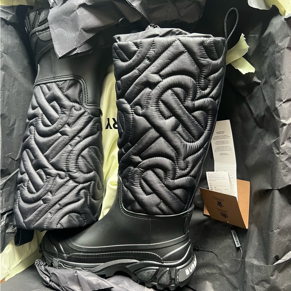 Burberry rain boots